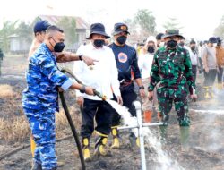 Gunakan Cairan Khusus, Metode Undercooling Dikerahkan; Gubernur, Danlanud, dan Forkopimda Kalsel Bersinergi di Titik Api Atasi Karhutla