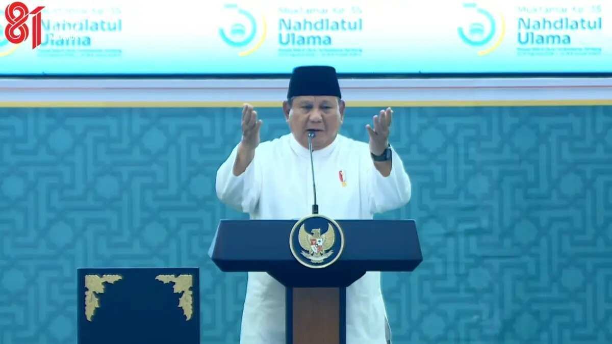 Prabowo Resmi Bergabung dengan Nahdlatul Ulama sebagai Anggota Seumur Hidup