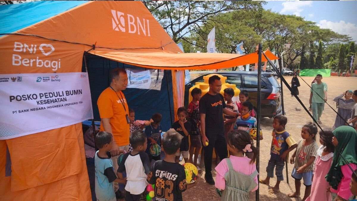 Bantuan Posko BNI untuk Korban Gempa NTT di Mbai