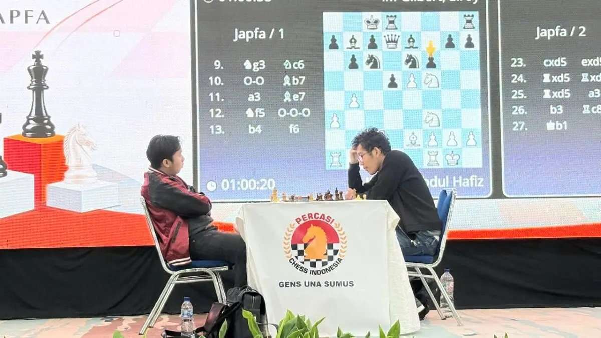 Dua Pecatur Muda Indonesia Kandas di Turnamen Catur Duel Match Japfa