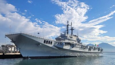 Dikerahkannya Kapal Induk Giuseppe Garibaldi TNI AL untuk Tangani Karhutla
