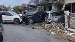 Kecelakaan Beruntun di Jalan Jamin Ginting