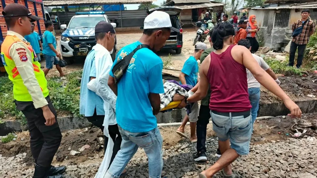 Kecelakaan Tragis di Perlintasan Kereta di Serang