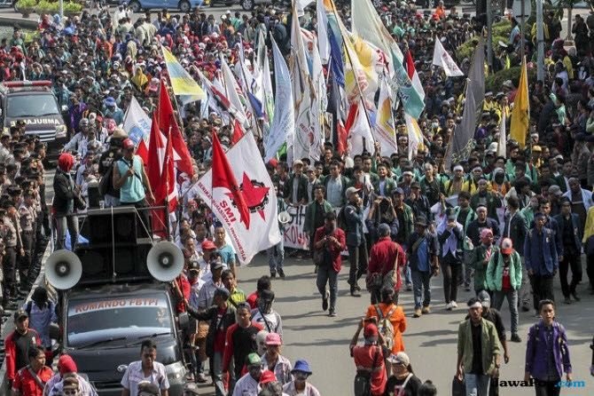 Antisipasi Demostrasi Buruh di Jakarta: Siasat Lalu Lintas Antisipasi Demostrasi Buruh di Jakarta: Siasat Lalu Lintas