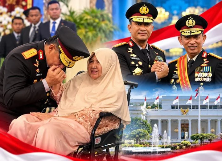 Usai Dilantik Kapolri, Suyudi Ario Seto Bersimpuh di Hadapan Ibunda