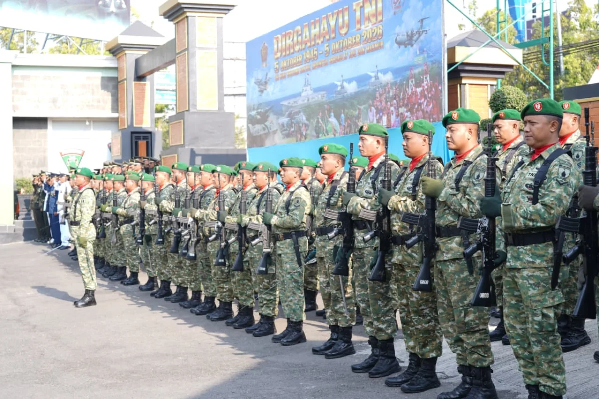 Kodim 0808/Blitar Gelar Upacara HUT Ke 81 TNI, Tegaskan Komitmen Kawal Kedaulatan Bersama Rakyat