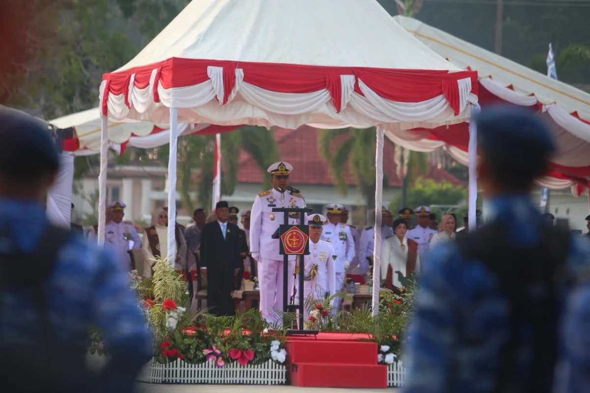 WAKAPOLDA KEPRI HADIRI UPACARA HUT KE-81 TNI DI TUGU SIRIH, TANJUNGPINANG