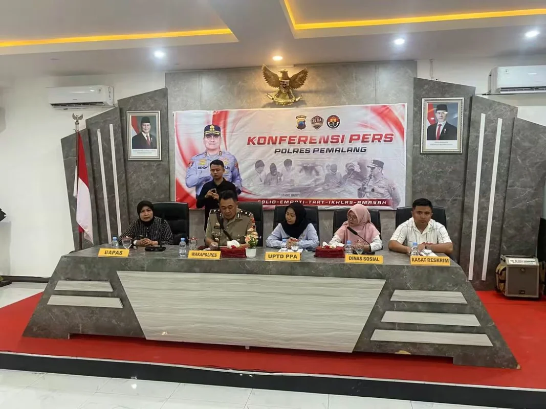 Polres Pemalang Gelar Konferensi Pers Kasus Meninggalnya Pelajar SD
