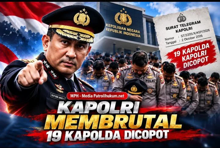 Kapolri Suyudi Langsung Bergerak, 19 Kapolda Dimutasi dalam Telegram Baru