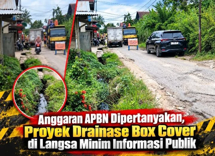 Dua Kali Disorot Media, Papan Informasi Proyek Drainase Box Cover Langsa Belum Terlihat