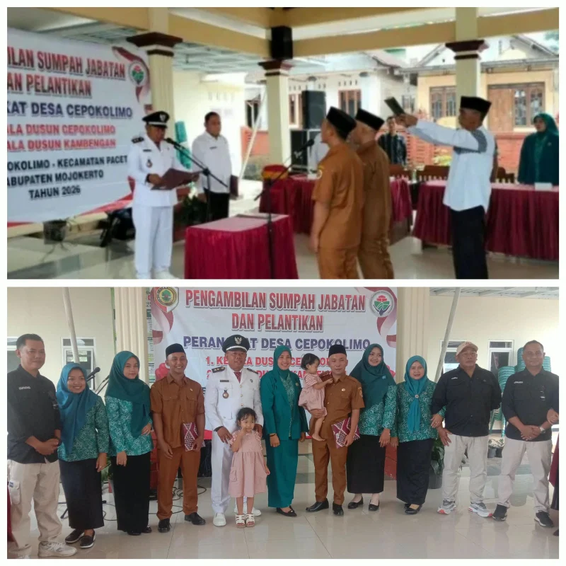 Isi Dua Jabatan Kosong, Pemdes Cepokolimo Lantik Kepala Dusun Baru