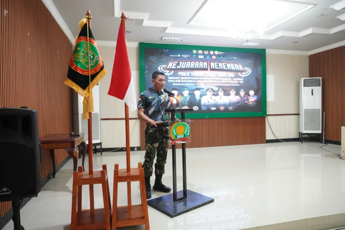 Semarak HUT ke-81 TNI, Kodim 1008/Tabalong Gelar Kejuaraan Menembak Piala Dandim dan Pelantikan Pengurus Perbakin