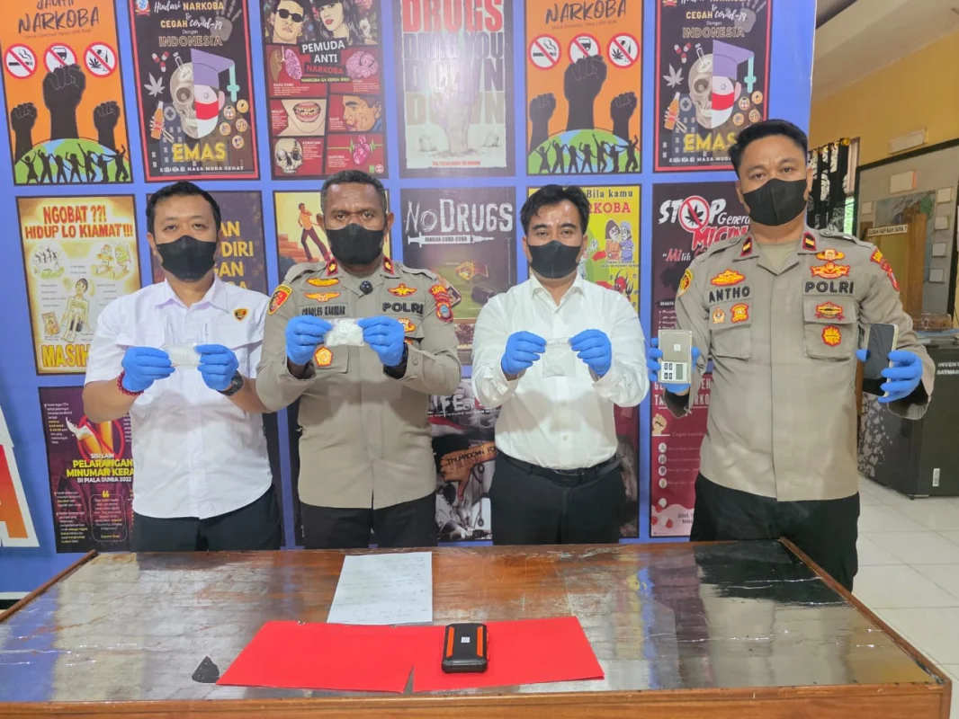 Satresnarkoba Polres Morowali Utara Tangkap Tiga Orang, Sita 64,64 Gram Sabu