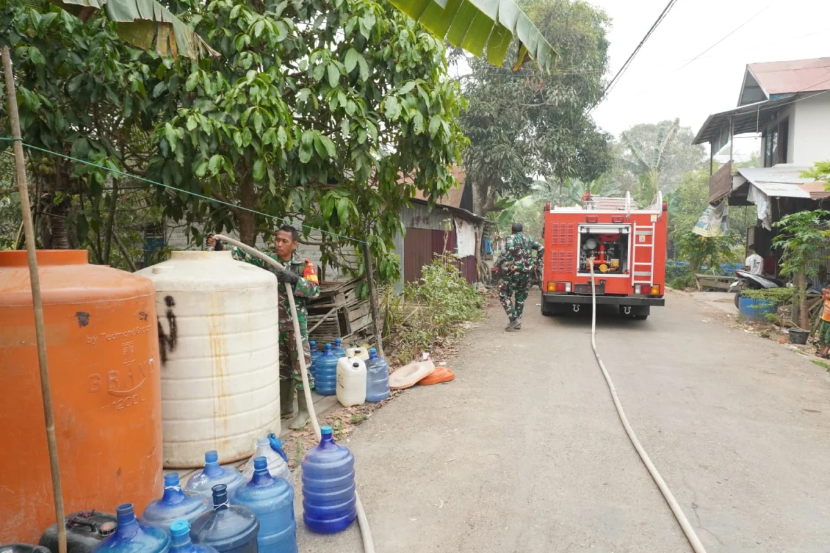 Gerak Cepat, Kodim Tabalong Bantu Warga Jirak Atasi Krisis Air Bersih