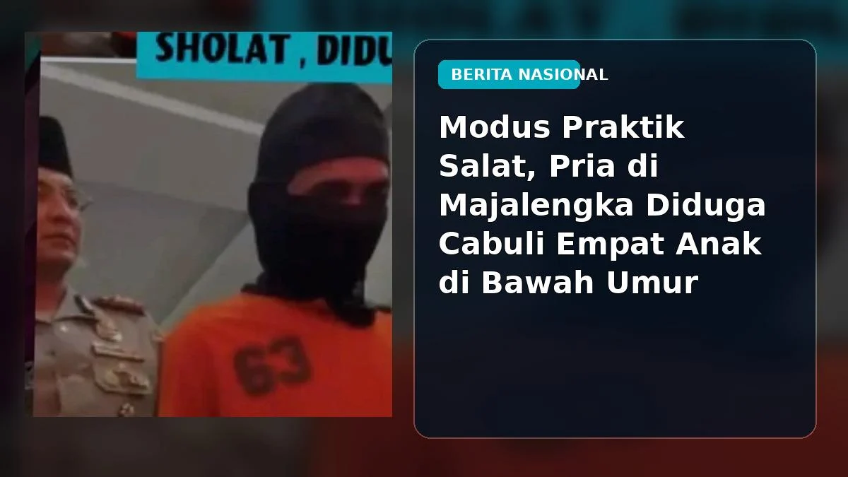 Terungkap Setelah Korban Trauma, Empat Anak Diduga Dicabuli Pengajar Ngaji di Majalengka