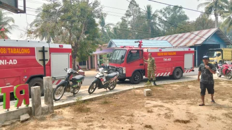Kekeringan Melanda, Kodim 1008/Tabalong dan BPBD Bergerak Penuhi Kebutuhan Air Bersih