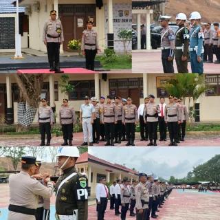Wakapolda Papua Barat Daya pimpin apel Operasi Patuh Dofior 2026, polisi bersama masyarakat wujudkan tertib berlalu lintas