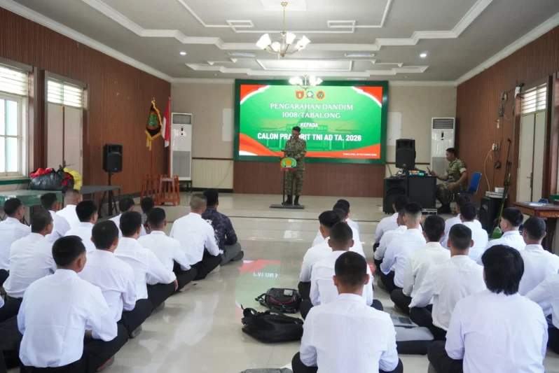 Dandim Tabalong Beri Pembekalan Calon Prajurit, Tekankan Semangat Pantang Menyerah