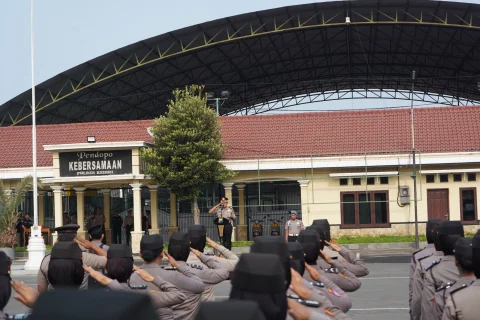 Sumpah Pemuda ke-98, Polres Kediri Gaungkan Semangat Patriotik dan Empati