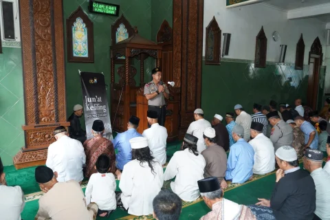 Jumling Polres Kediri , Ajak Warga Aktif Jaga Kamtibmas, Waspadai Hoaks hingga Bahaya Narkoba