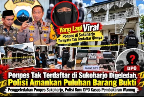 Polda Jateng Geledah Ponpes di Sukoharjo, Busur Panah hingga Samurai Disita