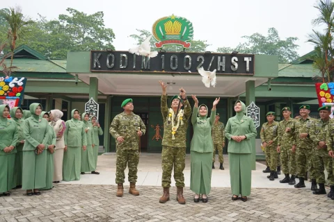 Momen Tak Terlupakan! Kodim 1002/HST Lepas Dandim Lama, Sambut Dandim Baru