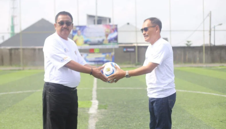 Piala Bergilir Bupati Diperebutkan di Turnamen Mini Soccer Hari Bakti PU Sukabumi