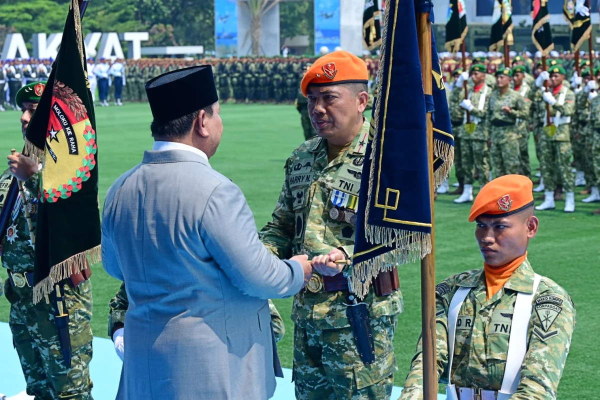 Perkuat Pertahanan Negara, Presiden Prabowo Resmikan 204 Satuan Baru TNI Tiga Matra