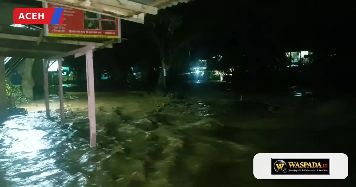 Luapan Sungai Kali Bulan Rendam Rumah Warga di Aceh Tenggara