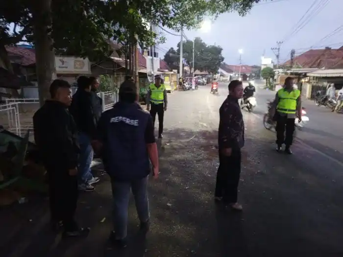 Sejumlah pemuda kemudian diamankan warga di sekitar lokasi kejadian