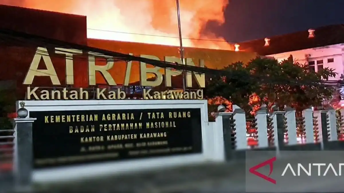 Kantor BPN Karawang Terbakar, Sejumlah Aset dan Berkas Hangus