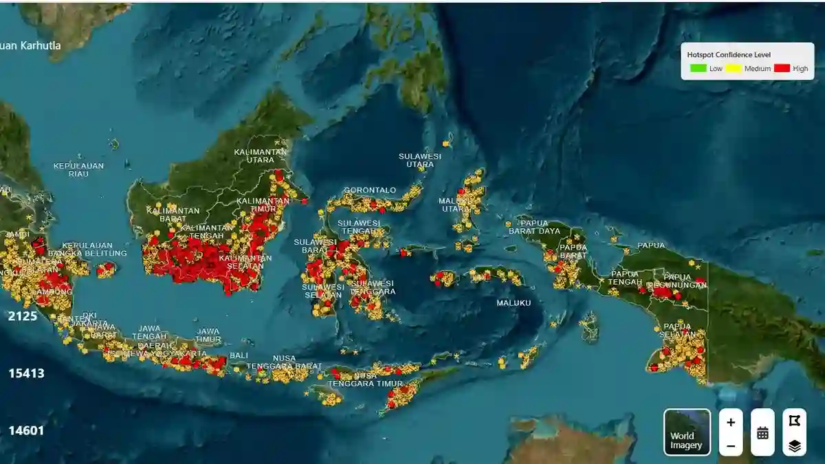 Kalteng Catat Hotspot Terbanyak dalam Pemantauan Enam Provinsi Prioritas